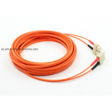 Cable de fibra óptica para cables de conexión dúplex de varios modos